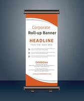 vector rollup banners template with business presentation design template