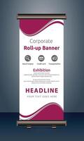 vector rollup banners template with business presentation design template