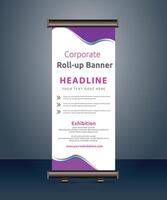 vector rollup banners template with business presentation design template