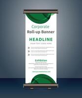 vector rollup banners template with business presentation design template
