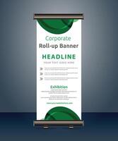 vector rollup banners template with business presentation design template