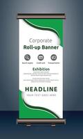 vector rollup banners template with business presentation design template