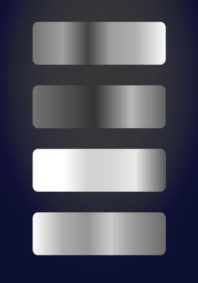 Collection of silver gradient palette background