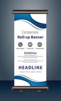 vector rollup banners template with business presentation design template