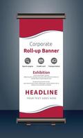 vector rollup banners template with business presentation design template