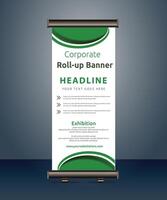 vector rollup banners template with business presentation design template