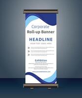 vector rollup banners template with business presentation design template