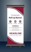 vector rollup banners template with business presentation design template