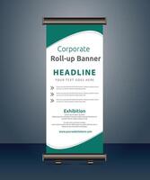 vector rollup banners template with business presentation design template