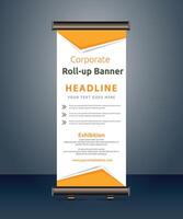 vector rollup banners template with business presentation design template