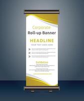 vector rollup banners template with business presentation design template