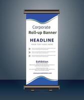 vector rollup banners template with business presentation design template