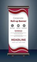 vector rollup banners template with business presentation design template