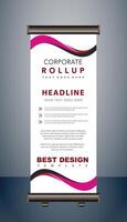 vector rollup banners template with business presentation design template