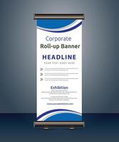 vector rollup banners template with business presentation design template