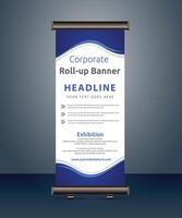 vector rollup banners template with business presentation design template