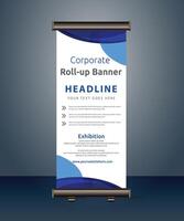 vector rollup banners template with business presentation design template