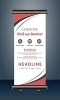 vector rollup banners template with business presentation design template