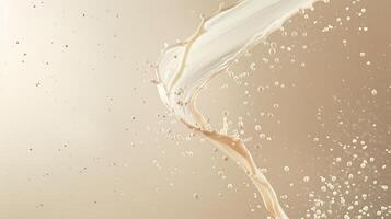 AI generated milk splash photo