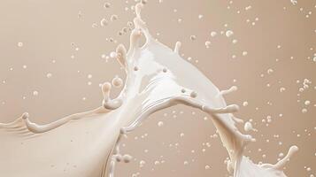 AI generated milk splash photo