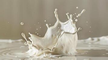 AI generated milk splash photo