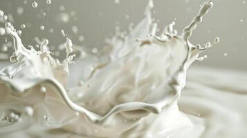 AI generated milk splash photo