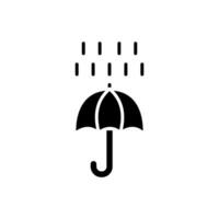 paraguas lluvia icono, lluvioso clima, aislado icono en blanco fondo, adecuado para sitios web, blogs, logotipos, gráfico diseño, social medios de comunicación, ui, móvil aplicaciones vector