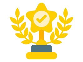 reward and badges design, achievement series victory emblem combination vector