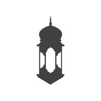 icono de linterna islámica vector