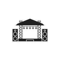 concert stage icon vector