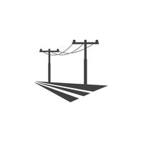 electric pole icon vector