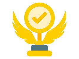 reward and badges design, achievement series victory emblem combination vector