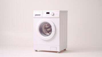 AI generated A Hassle-Free Laundry Day, Isolated Efficient Modern Washing Machine, Generative AI photo