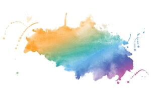 rainbow colors watercolor stain texture background design vector