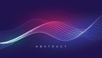 elegant blue wavy lines abstract background design vector