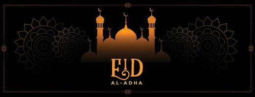 nice bakrid eid al adha mubarak festival banner vector