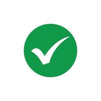 green check mark icon vector