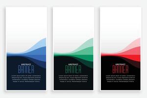 business style web vertical banners with text space vector