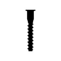 Self-tapping screw icon vector. Screw illustration sign. Bolt symbol or logo. vector