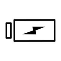 Battery icon vector. Charging illustration sign. Bolt symbol. Power logo. vector