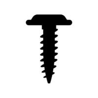 Autoperforantes tornillo icono vector. tornillo ilustración signo. tornillo símbolo o logo. vector