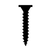 Self-tapping screw icon vector. Screw illustration sign. Bolt symbol or logo. vector