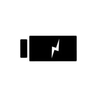 Battery icon vector. Charging illustration sign. Bolt symbol. Power logo. vector