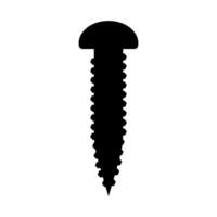 Self-tapping screw icon vector. Screw illustration sign. Bolt symbol or logo. vector