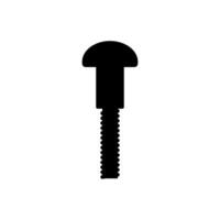 Self-tapping screw icon vector. Screw illustration sign. Bolt symbol or logo. vector