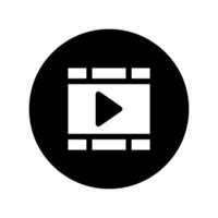 Play video icon vector. Media player illustration sign. Video symbol. Play logo. vector