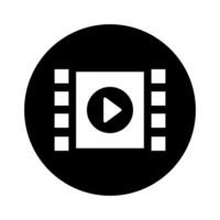 Play video icon vector. Media player illustration sign. Video symbol. Play logo. vector