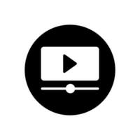 Play video icon vector. Media player illustration sign. Video symbol. Play logo. vector