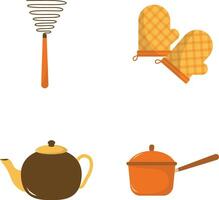 Kitchen Appliances Illustration Collection. vector