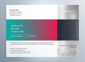 stylish modern business brochure presentation template design vector